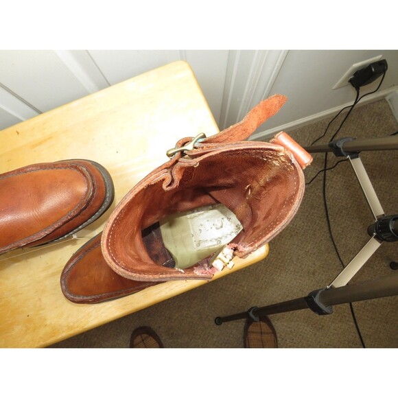 Vtg Gokey Hunting Snake Gro-Cord Boots Mens 10.5 E Brown Bison Classic Engineer main image 14